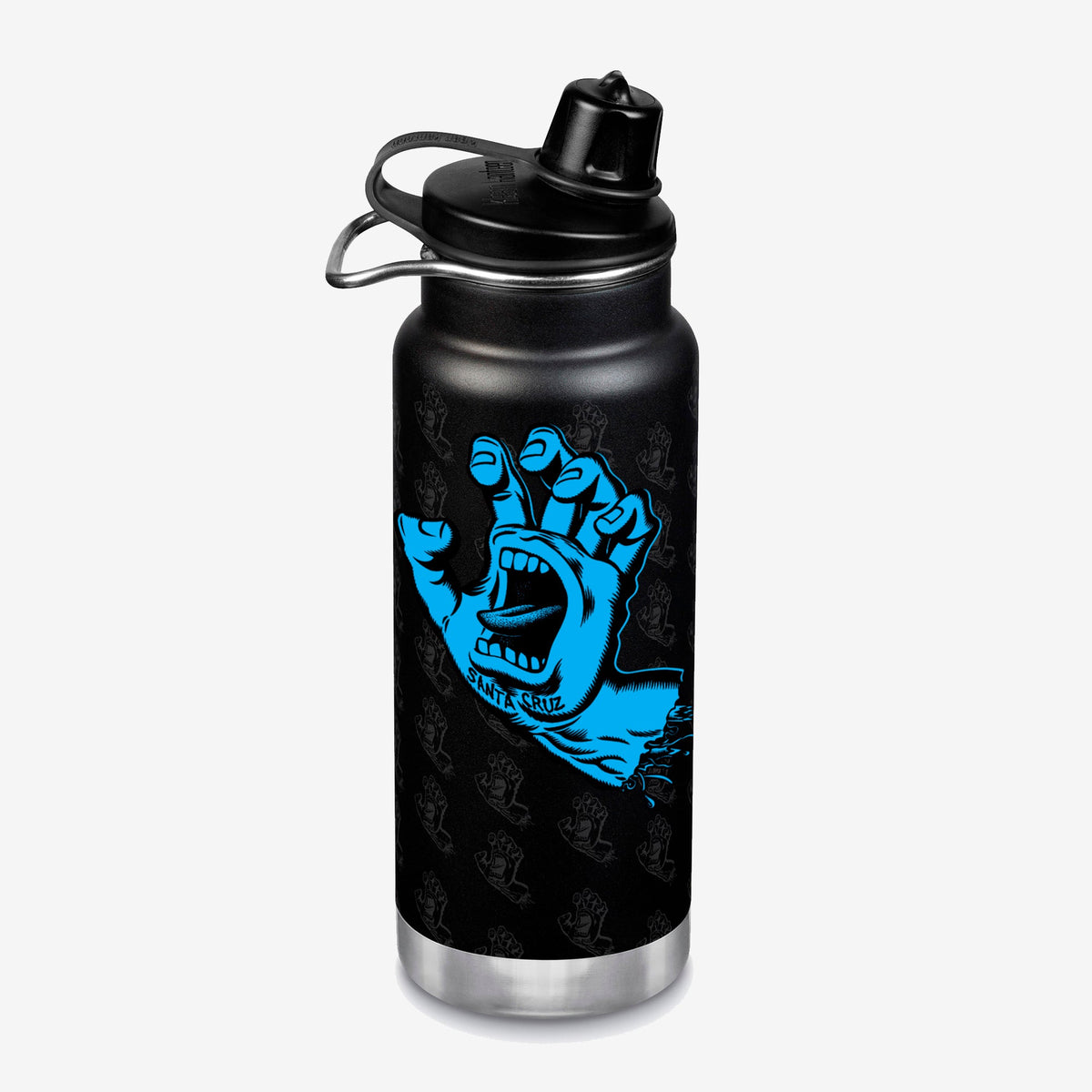 32oz Water Bottle with Sports Chug Cap - Santa Cruz Screaming Hand graphic