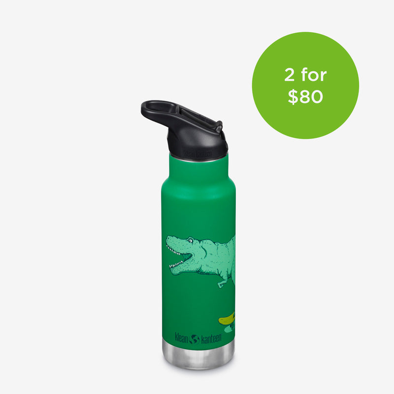 12 oz (355ml) Classic Kid's Insulated Water Bottle with Flip Seal Sport Cap