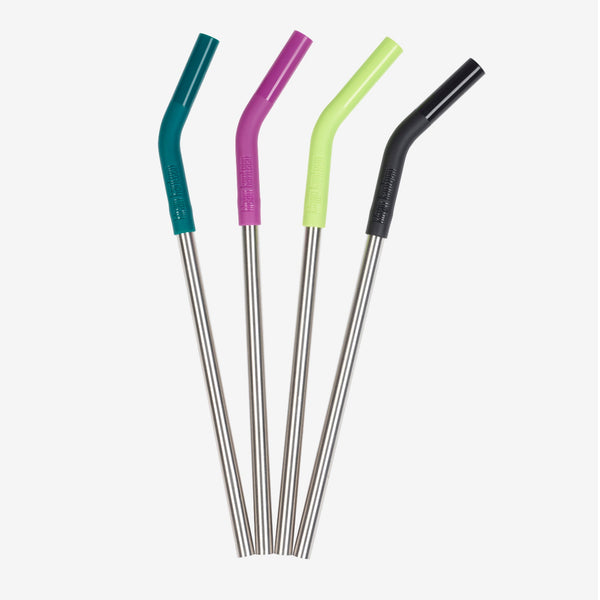 Steel Straw - 4 Pack (For Pints and Tumblers) - Coloured