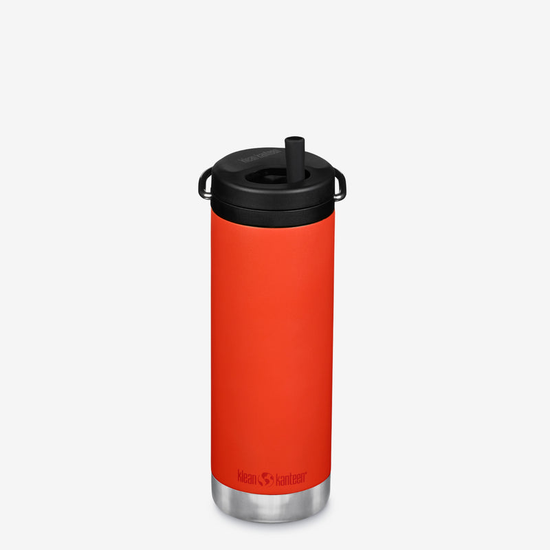 recycled insulated water bottle with twist cap