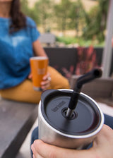 Steel Straw - 4 Pack (For Pints and Tumblers) - Black